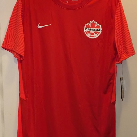 Men's Nike Red Canada Soccer 2021/22 Home - Replica Blank Jersey - Picture 3 of 5
